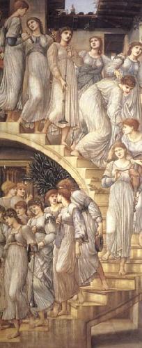 Burne-Jones, Sir Edward Coley The Golden Stairs Norge oil painting art